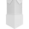 Ekena Millwork Craftsman Classic Square Non-Tapered Chevron Modern Fretwork Column CC1210ENCVDCSCS - alternate 2